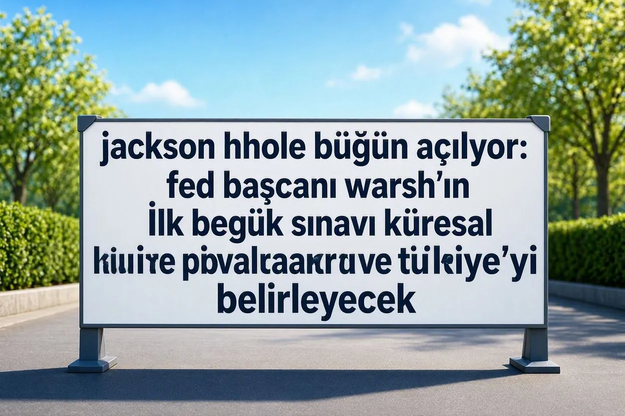 Jackson Hole Bugün Başlıyor: Warsh'ın İlk Büyük Konuşması ve PCE Sürprizi Küresel Faiz Rotasını ve Türkiye'yi Belirleyecek
