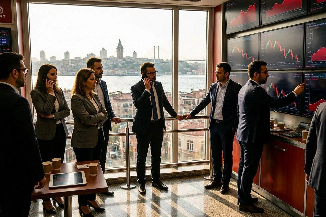 Borsa İstanbul'da Sert Düşüş: Küresel Risk İştahı Zayıflarken Türk Yatırımcılar Temkinli